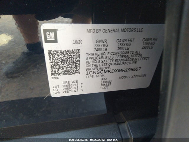 Chevrolet Tahoe Ls 2021 1GNSCMKDXMR196657 Image 9