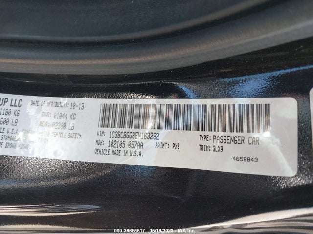 1C3BCBGG8EN163282 Chrysler 200 S
