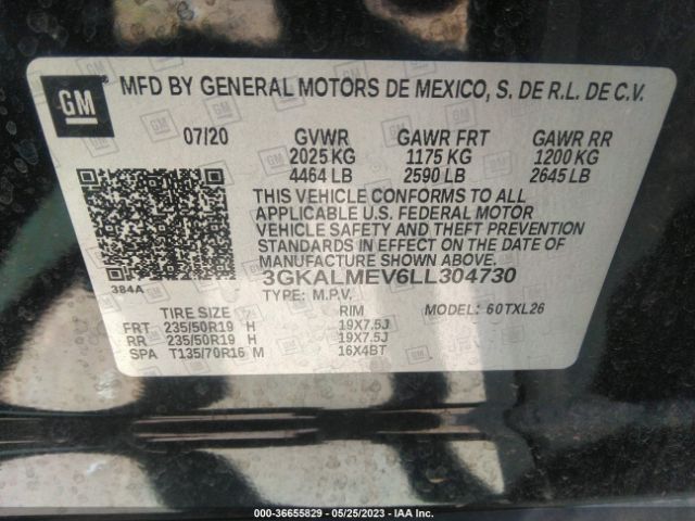 3GKALMEV6LL304730 GMC Terrain Sle