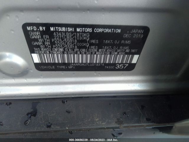 2020 MITSUBISHI OUTLANDER SPORT JA4AR3AU7LU019374 Photo 8