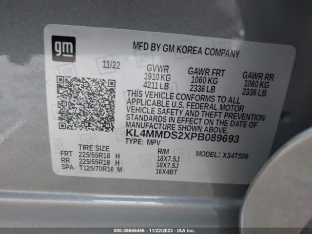 KL4MMDS2XPB089693 Buick Encore Gx Select