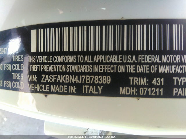 ZASFAKBN4J7B78389 Alfa Romeo STELVIO TI