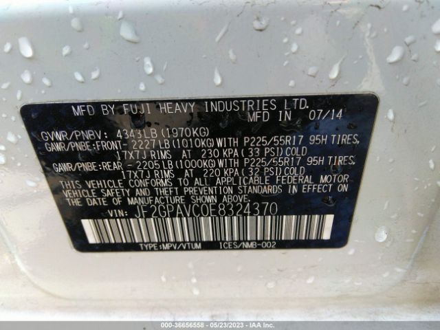 JF2GPAVC0E8324370 Subaru Xv Crosstrek Premium