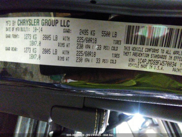 1C4PJMDS9FW570034 Jeep Cherokee Limited