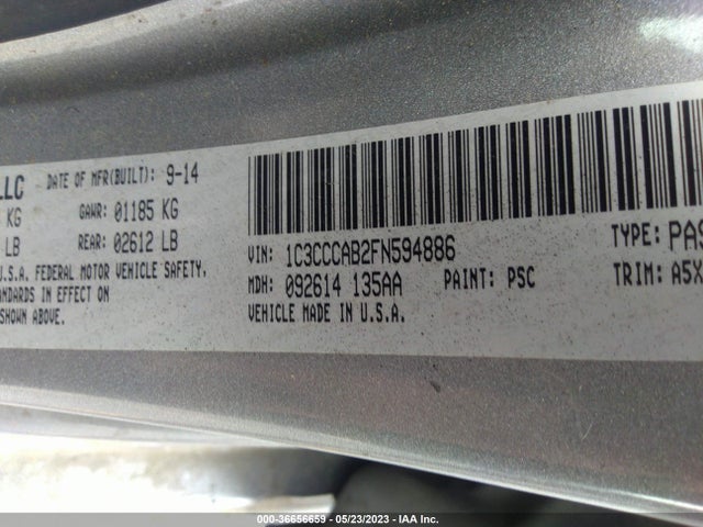 1C3CCCAB2FN594886 Chrysler 200 Limited