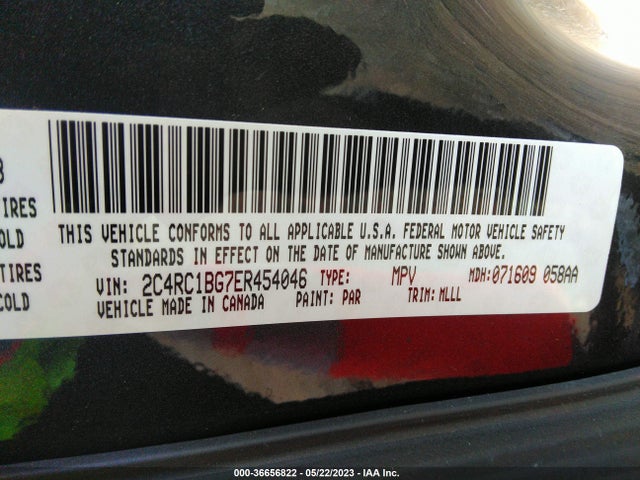 2C4RC1BG7ER454046 Chrysler Town & Country Touring