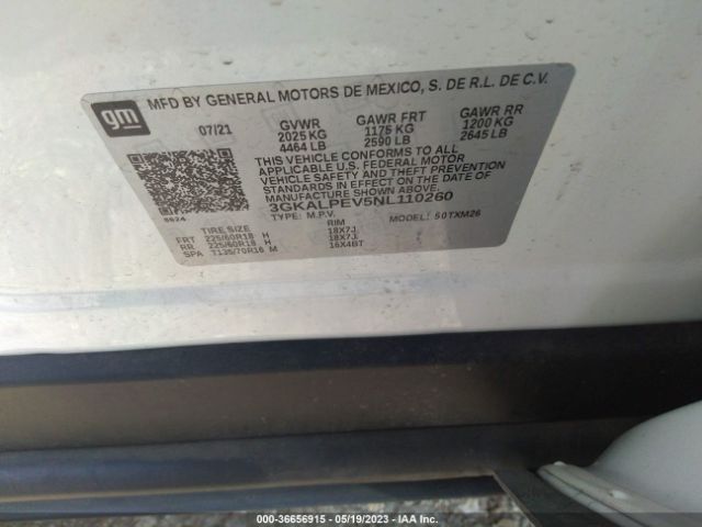 3GKALPEV5NL110260 GMC Terrain Slt