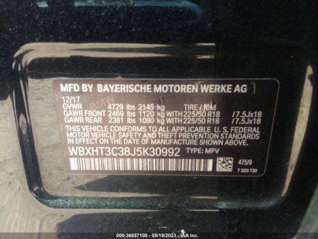 WBXHT3C38J5K30992 BMW X1 Xdrive28i