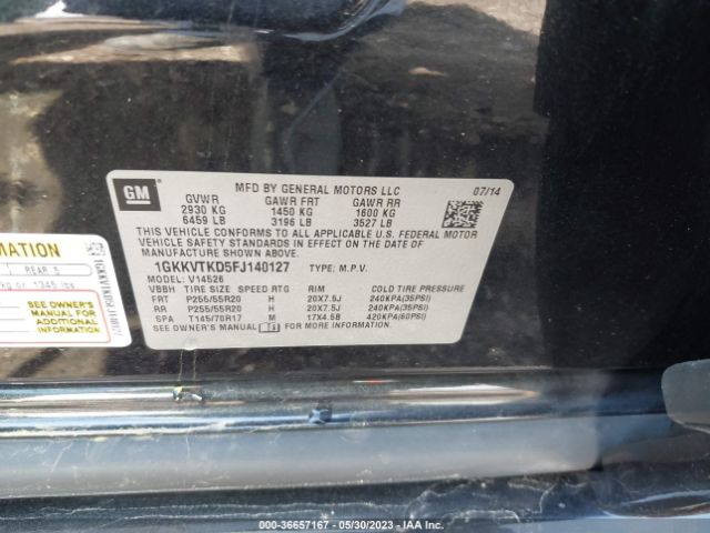 1GKKVTKD5FJ140127 GMC Acadia Denali