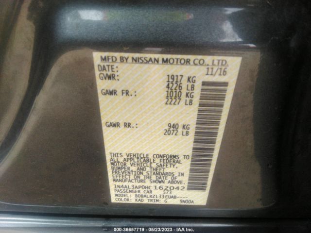 1N4AL3AP0HC162042 Nissan Altima 2.5 Sl