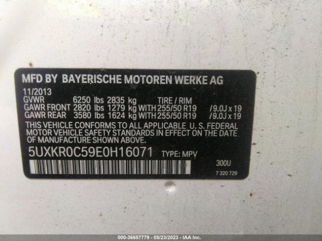 5UXKR0C59E0H16071 BMW X5 Xdrive35i