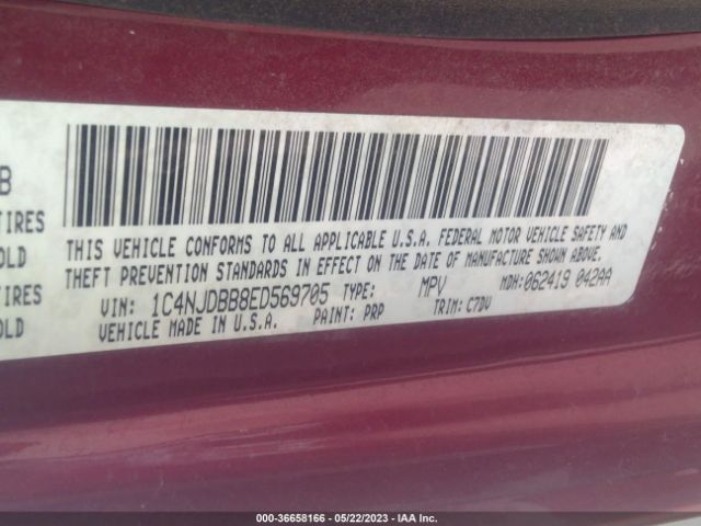 1C4NJDBB8ED569705 Jeep Compass Sport