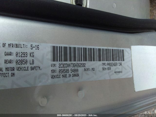 2C3CDXAT3GH262592 Dodge Charger Police