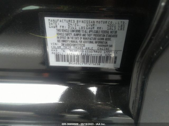 3N1AB8CV9MY275238 Nissan SENTRA SV