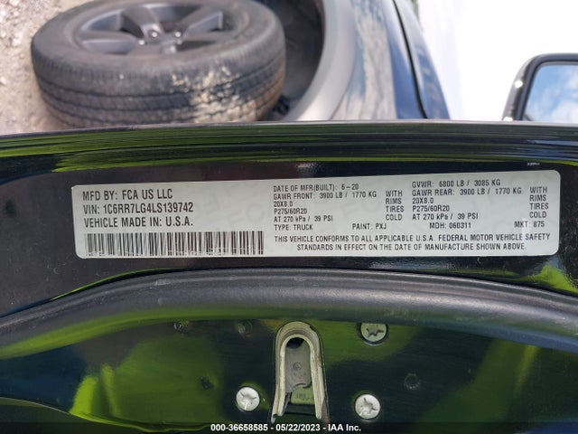 1C6RR7LG4LS139742 RAM 1500 Classic Warlock