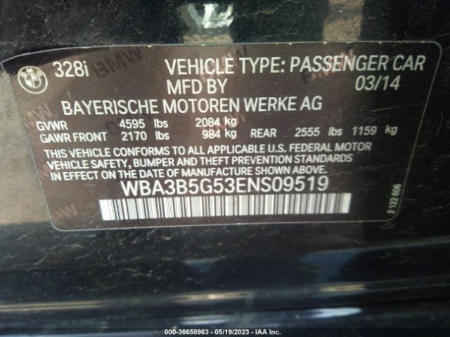 WBA3B5G53ENS09519 BMW 3 Series 328i Xdrive