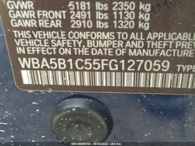 WBA5B1C55FG127059 BMW 5 Series 535i