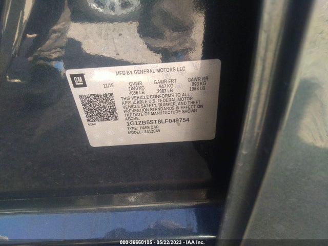 Chevrolet MALIBU LS 2020 1G1ZB5ST8LF049754 Image 9