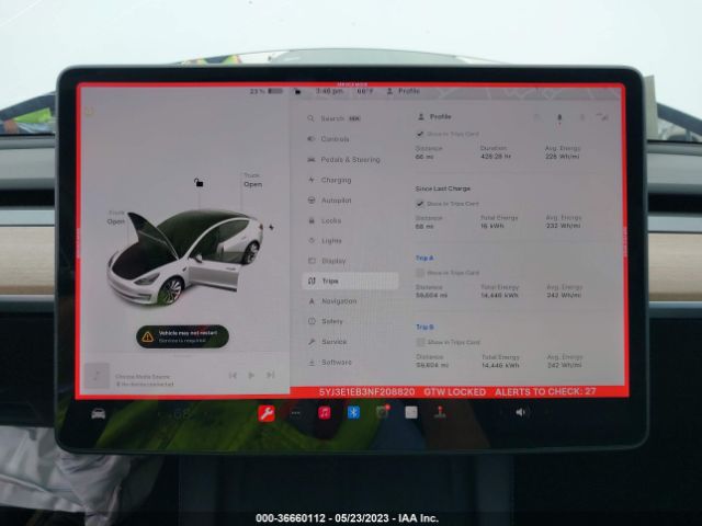 5YJ3E1EB3NF208820 Tesla Model 3 Long Range