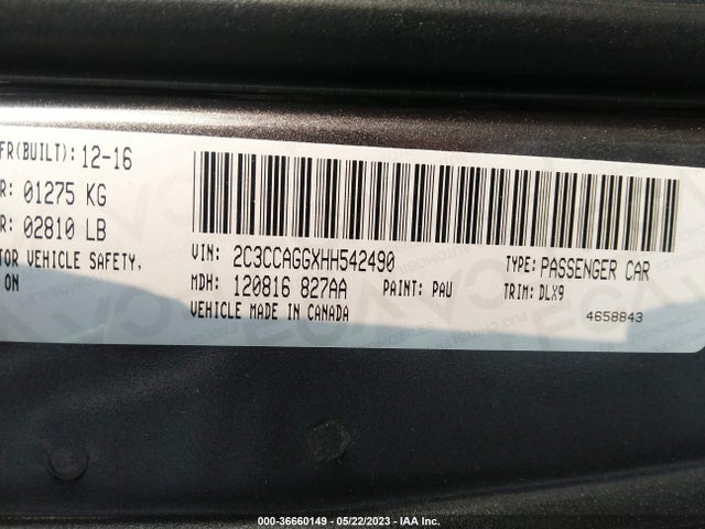 2C3CCAGGXHH542490 Chrysler 300