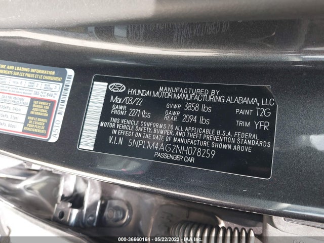 Hyundai ELANTRA SEL 2022 5NPLM4AG2NH078259 Image 11