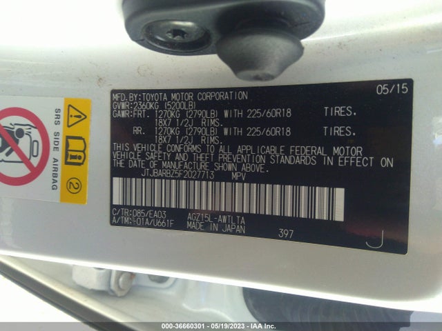 JTJBARBZ5F2027713 Lexus NX 200T