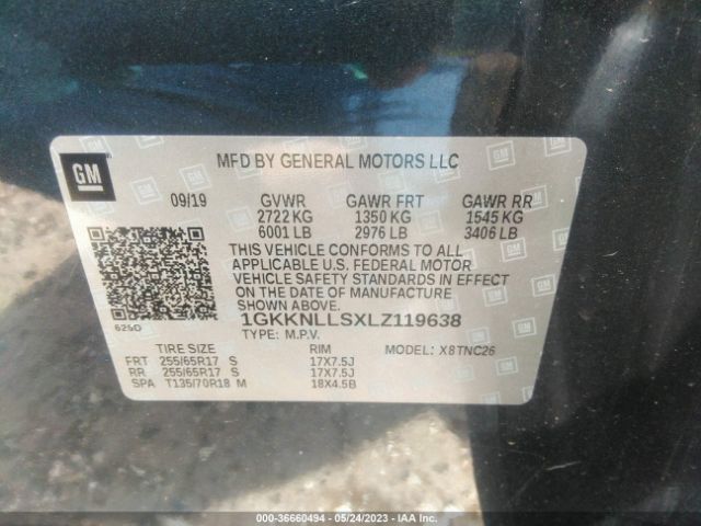 1GKKNLLSXLZ119638 GMC Acadia At4