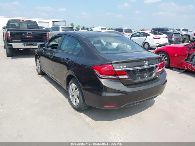 Honda Civic Sedan Lx 2014 2HGFB2F55EH506320 Image 3