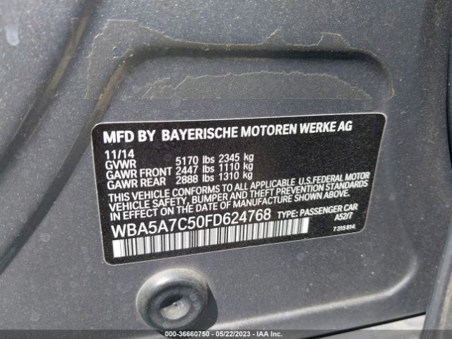 WBA5A7C50FD624768 BMW 5 Series 528i Xdrive