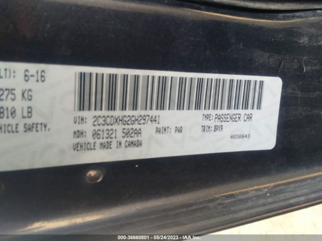 2C3CDXHG2GH297441 Dodge Charger Sxt