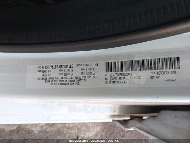 1C3CCBBG2EN152449 Chrysler 200 Touring
