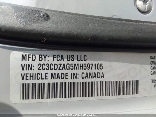 2C3CDZAG5MH597105 Dodge Challenger Sxt