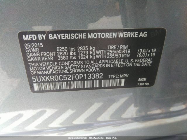 5UXKR0C52F0P13382 BMW X5 Xdrive35i