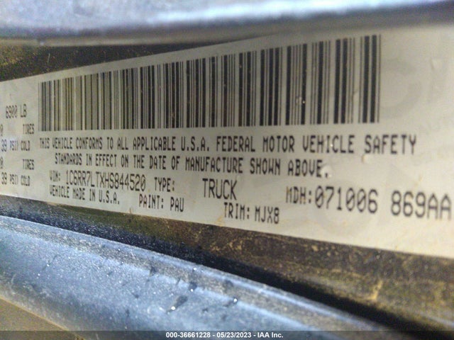 1C6RR7LTXHS844520 RAM 1500 Big Horn