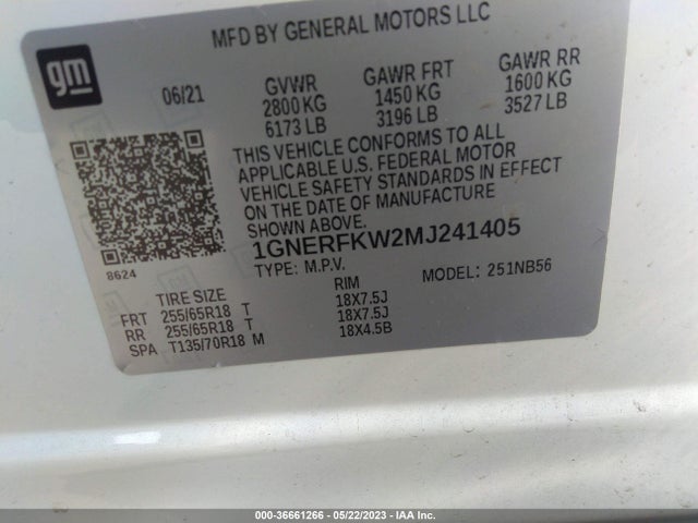 Chevrolet Traverse Ls 2021 1GNERFKW2MJ241405 Image 9