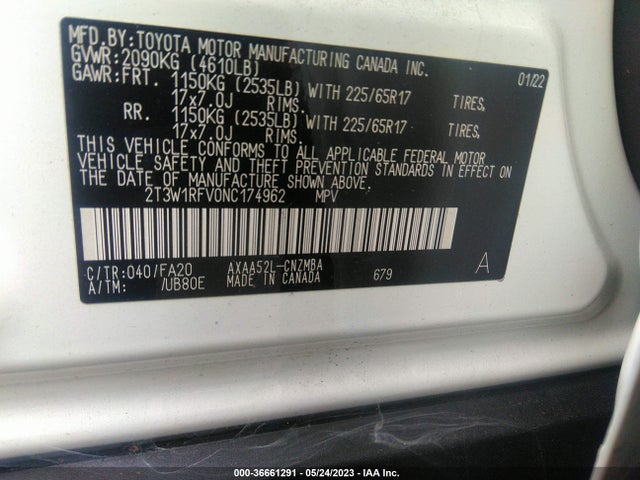Toyota Rav4 Xle 2022 2T3W1RFV0NC174962 Image 10