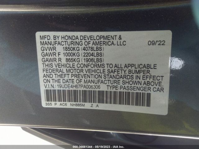 19UDE4H67PA006306 Acura Integra W/a-spec Tech Package