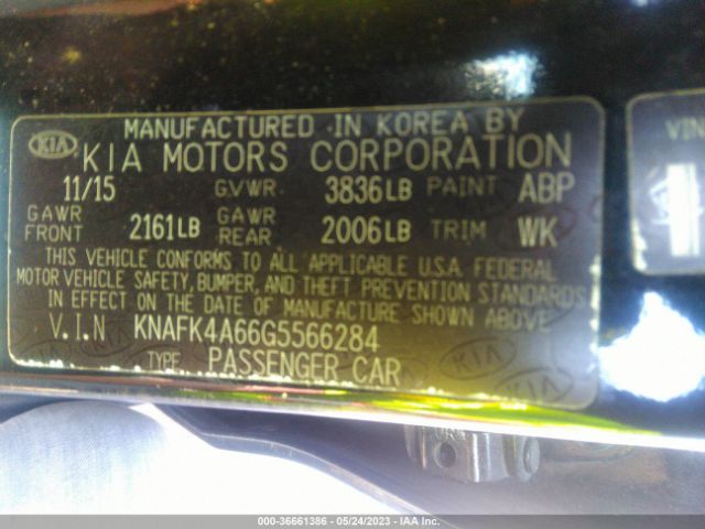 KNAFK4A66G5566284 KIA FORTE LX