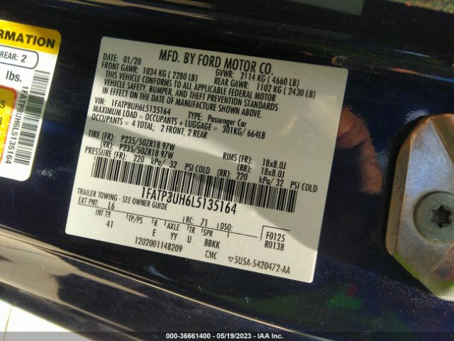 1FATP8UH6L5135164 Ford Mustang Ecoboost