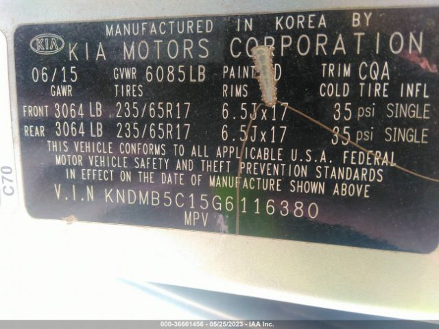 KNDMB5C15G6116380 KIA SEDONA LX