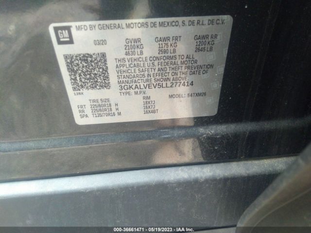 3GKALVEV5LL277414 GMC Terrain Slt