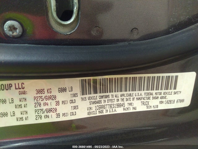 RAM 1500 Lone Star 2014 1C6RR6TT9ES198845 Image 10