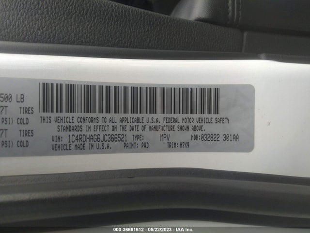 Dodge Durango Sxt 2018 1C4RDHAG6JC366521 Image 9