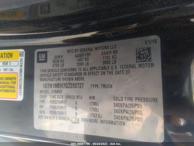 1GTN1MEH7GZ200727 GMC Sierra 1500 Sle