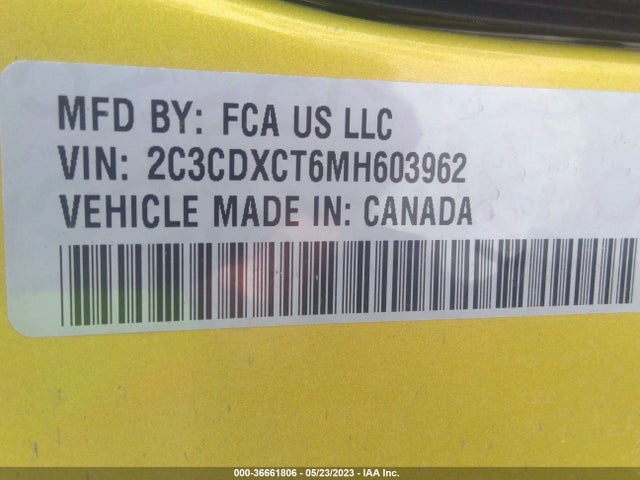 Dodge CHARGER R/T 2021 2C3CDXCT6MH603962 Image 9