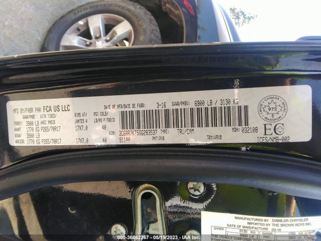3C6RR7KT5GG283537 RAM 1500 St