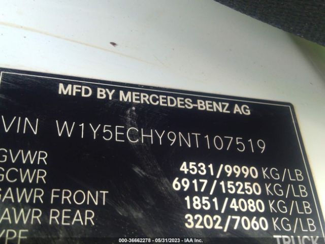 W1Y5ECHY9NT107519 Mercedes-Benz SPRINTER CARGO VAN