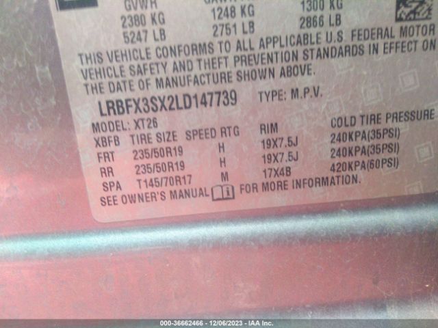 LRBFX3SX2LD147739 Buick Envision Premium