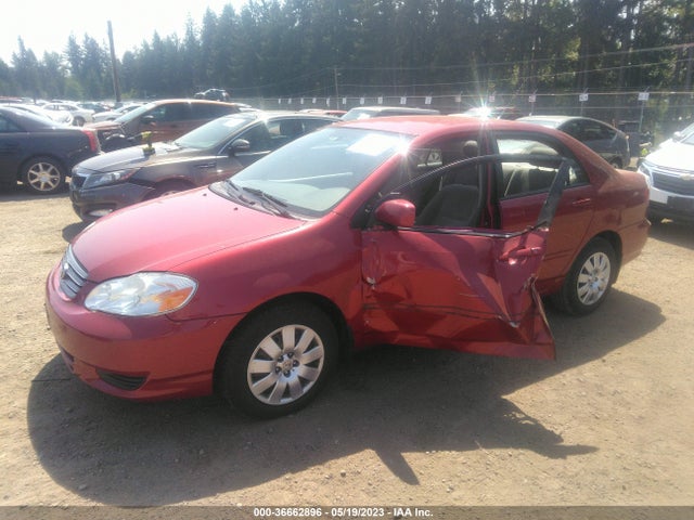 2004 TOYOTA COROLLA LE VIN: JTDBR38E442043718