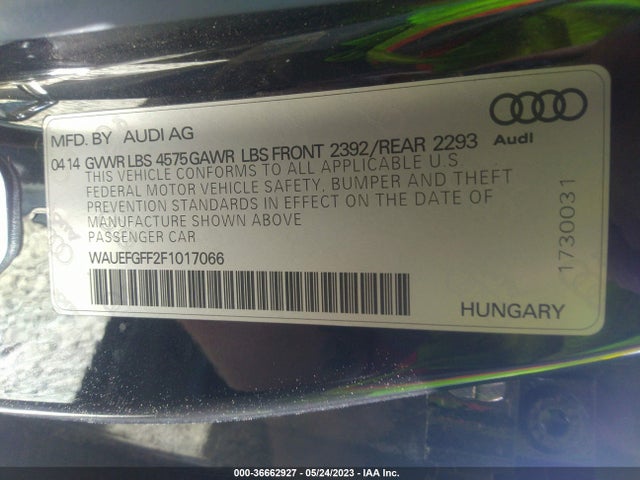 WAUEFGFF2F1017066 Audi A3 2.0t Premium Plus